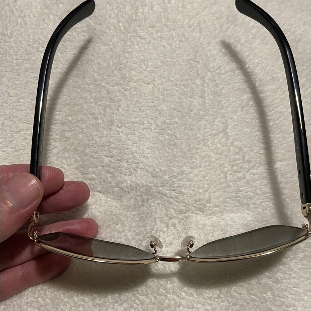 Salvatore Ferragamo Black Frame with Dark Gradient Lenses Women's Sunglasses - Picture 8 of 10